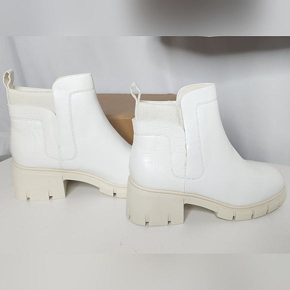 ‼️NEW IN‼️Elegant White Ankle Boots 8 - Picture 5 of 5